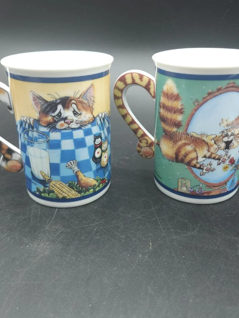 Gary Patterson Coffee Mugs Tea Cups The Face Off Feed Me Lot Of 2 NEW